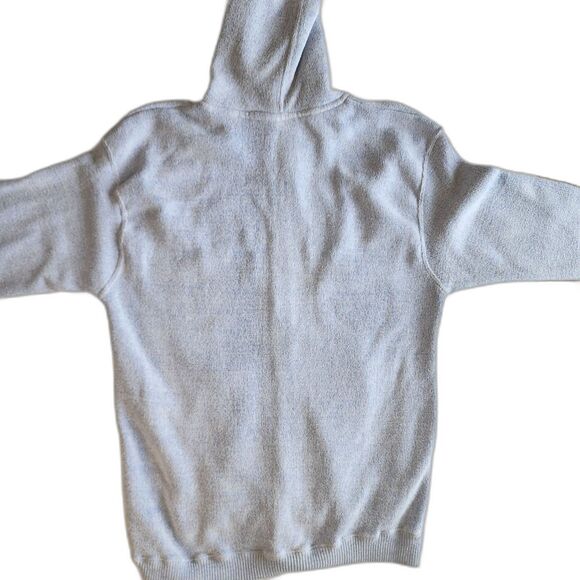 Sunsations Unisex Light Blue Terry Cloth Full Zip Hoodie Long Beach Size 2XL - Picture 2 of 10